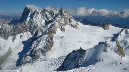 73 - Les Grandes Jorasses, vues depuis l'Aiguille