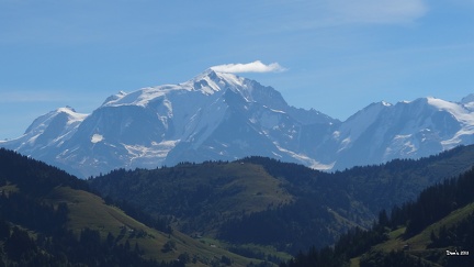 49 - Le Mont-Blanc vu du chalet