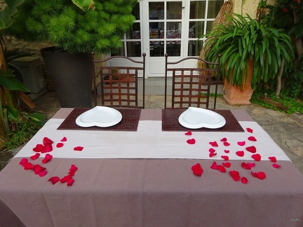 26 - La table est dressée dans le patio