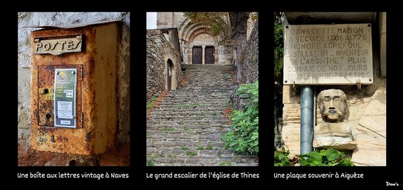 38 - Trois photos de l'Ardèche