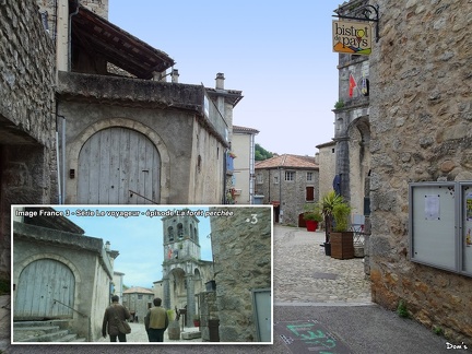 52 - Labeaume - Lieu de tournage de l'épisode La forêt perchée de la série Le voyageur